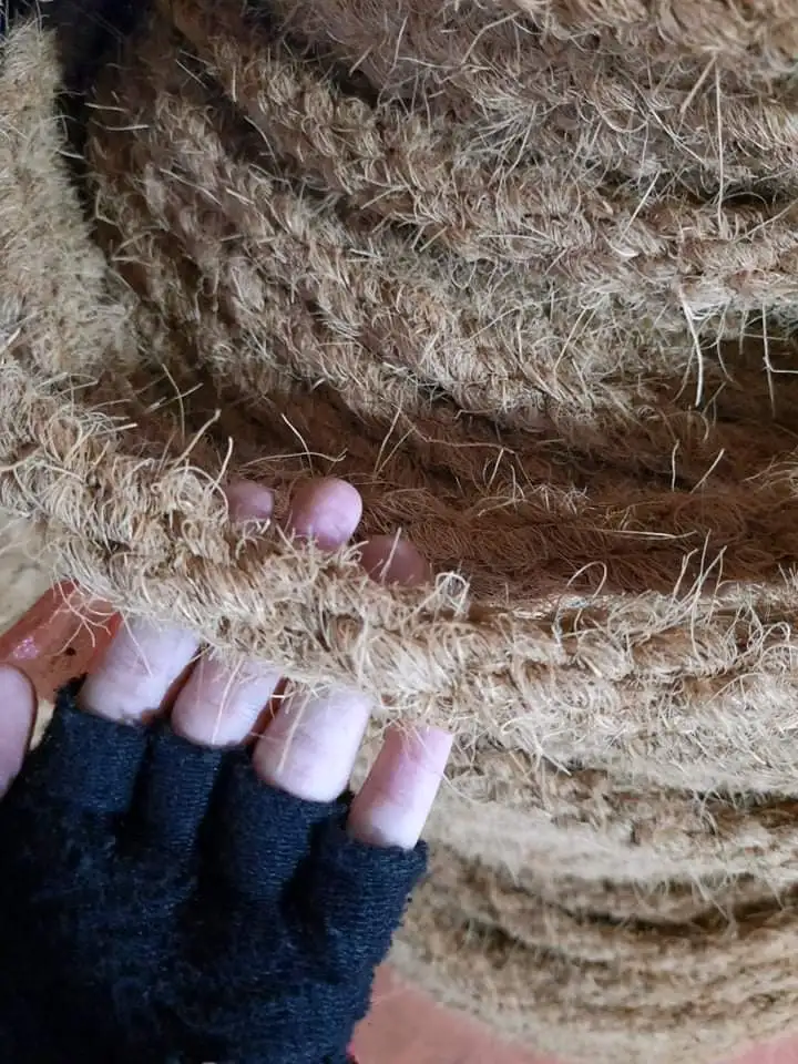 Cameroon Coconut Coir Rope Mussel Farming / Coconut Fiber Rope Heavy