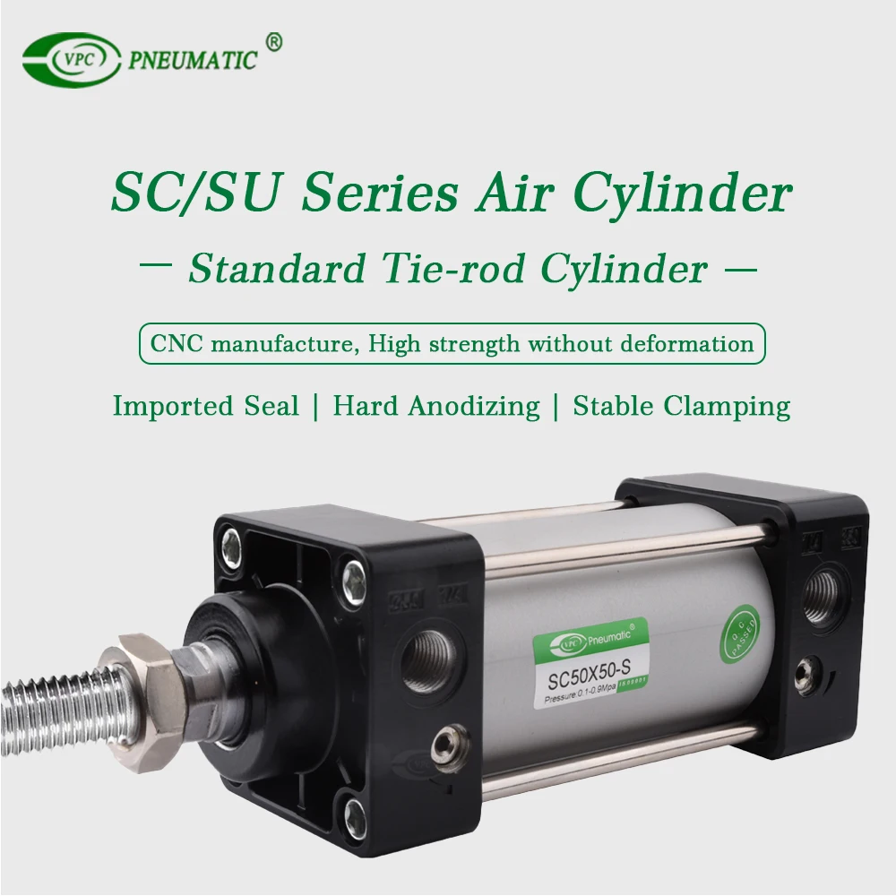 Vpc Pneumatic Piston Cylinder Sc Series Dual Action Air Cylinders With