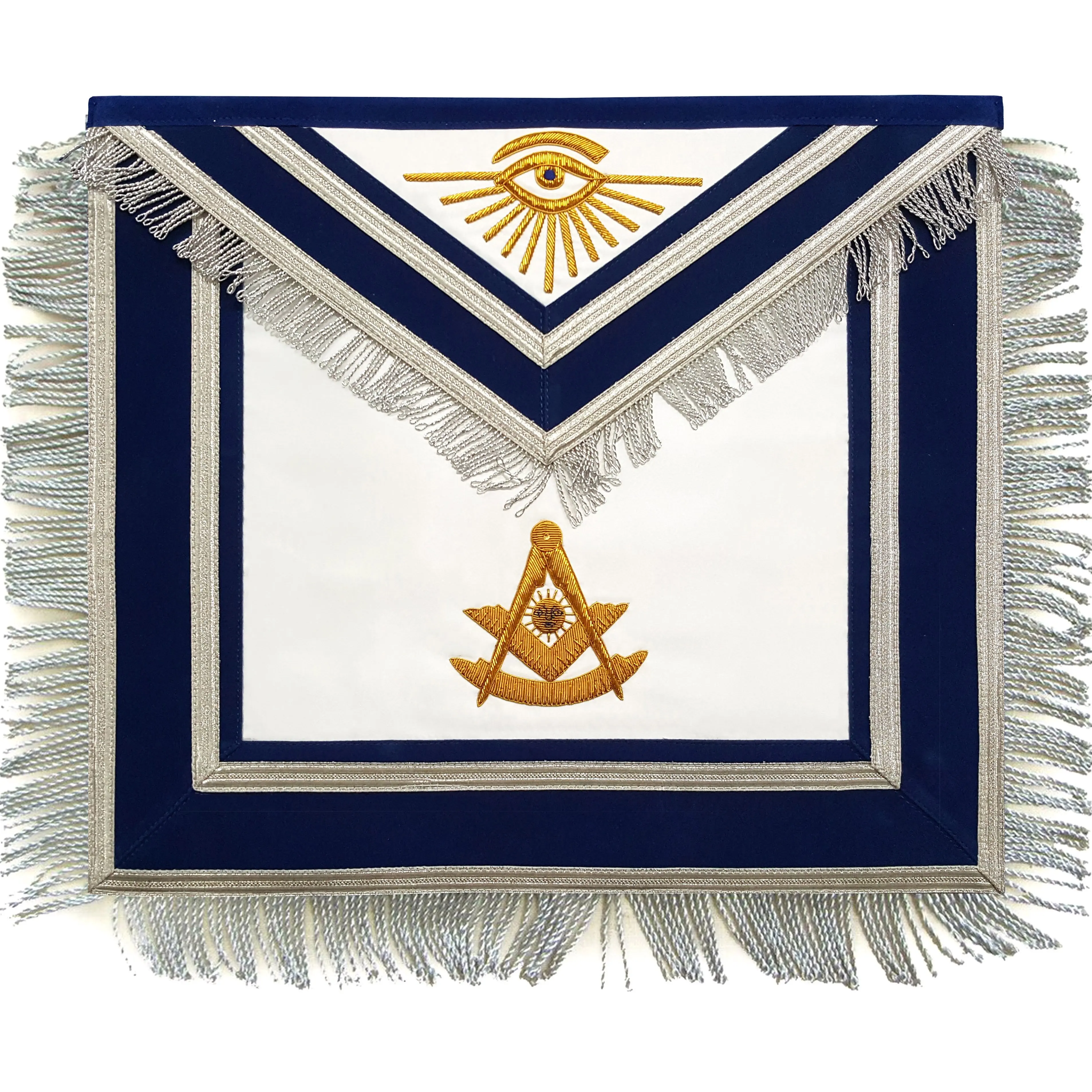 High Quality Masonic Apron Masonic Regalia Leather Blue Embroidered ...