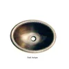 Round Border Hammered Copper Sink