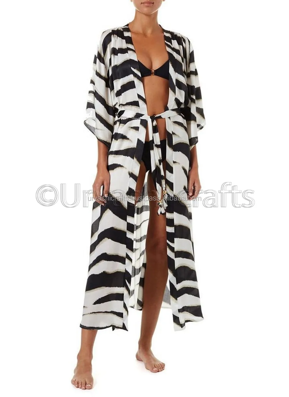 zebra beach cover up