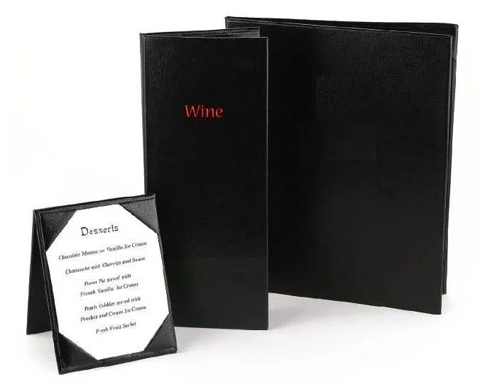 Beautiful Leather Pu Menu Book Cover / Coffee Shop Menu Cover / Custom