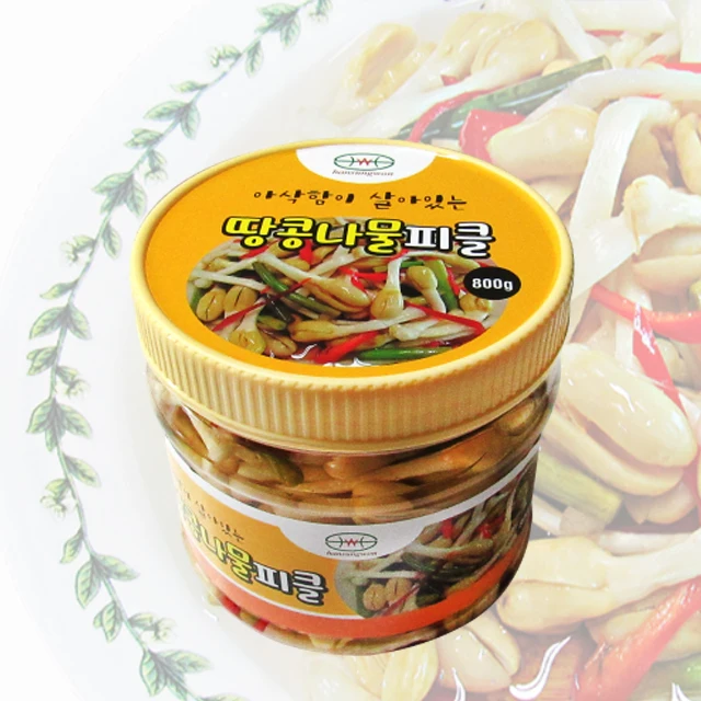 
Korean Hansungwon Peanut Sprouts Traditional Style Pickles 800g Healthy Preserved Food Seasoned with Red Pepper and condiment 