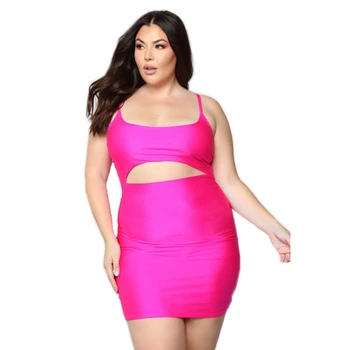 hot pink club dress