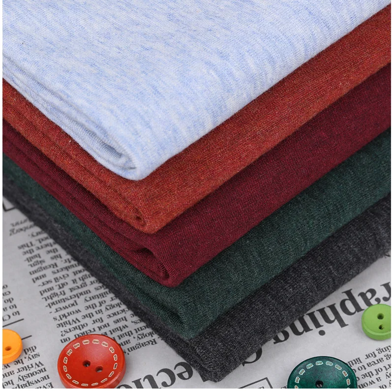 Lowest prices soft handfeeling yarn dyed single jersey fabric for T shirt in weight 150-200gsm supplier