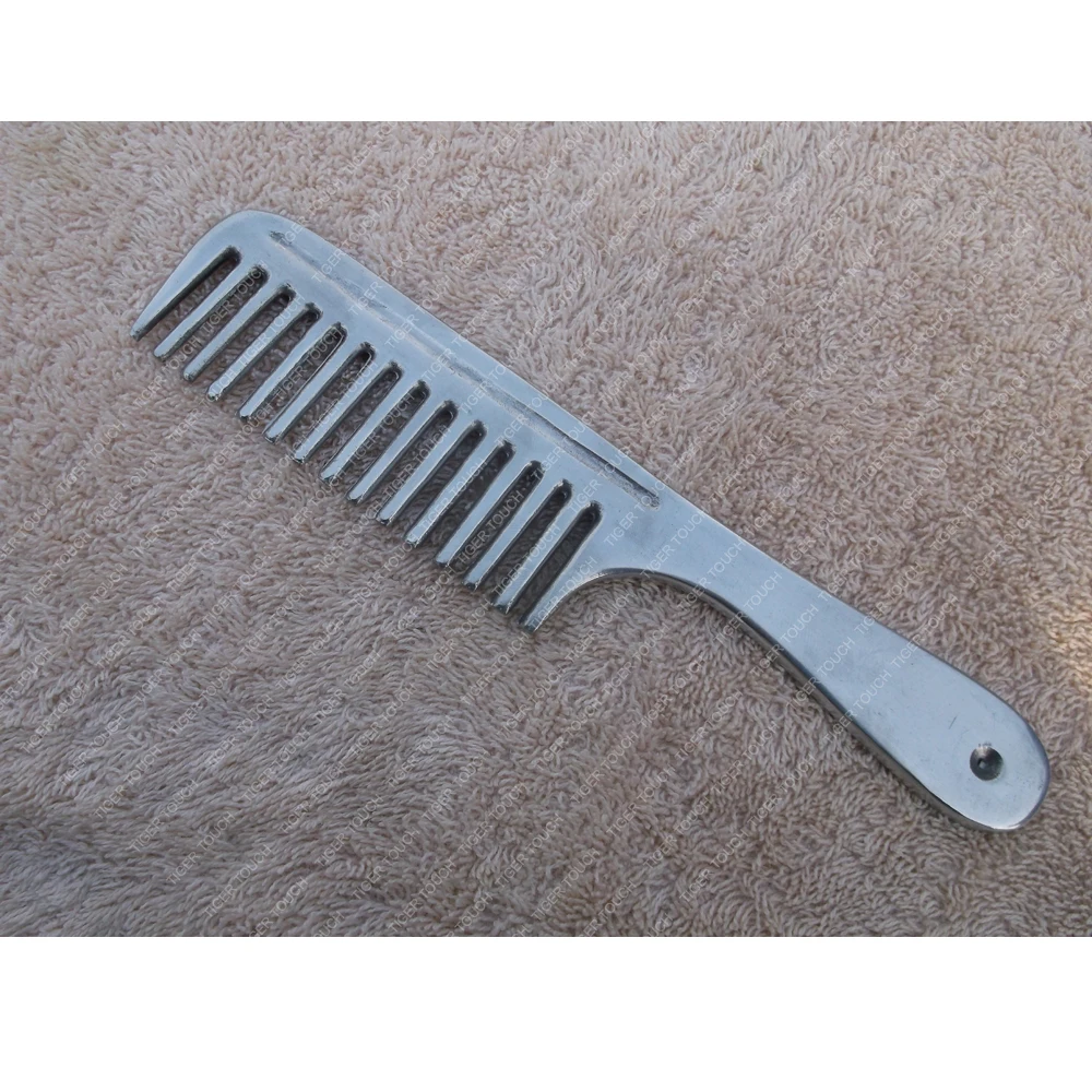 Aluminium Horsehead Mane And Tail Comb Aluminium Mane Comb & Hoof Pick