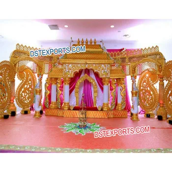 South Indian Manavarai Wedding Mandap Set Srilankan Wedding Wooden