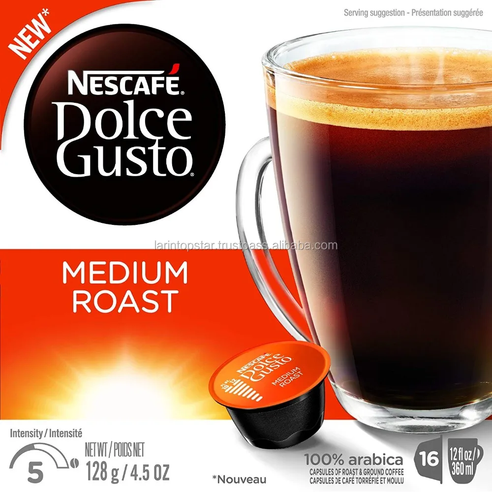 nescafe dolce gusto capsules medium roast 128g