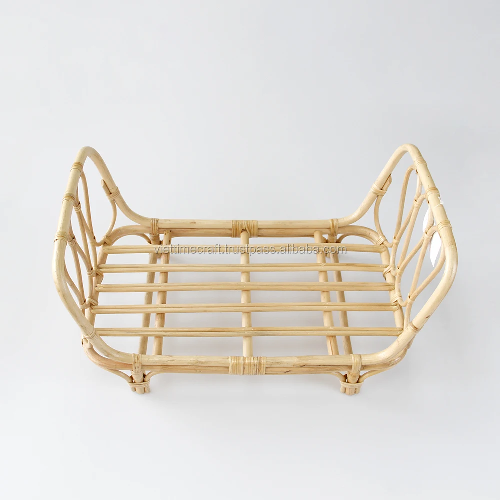 New Product Rattan Dolls Bed,Crib For Saving Baby,Rattan Dolls
