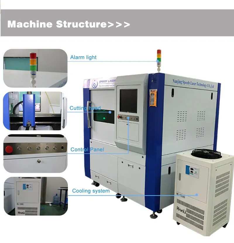 Sl6060f Fiber Laser Cutter Desktop Laser Cutter Machine For Metal Mini