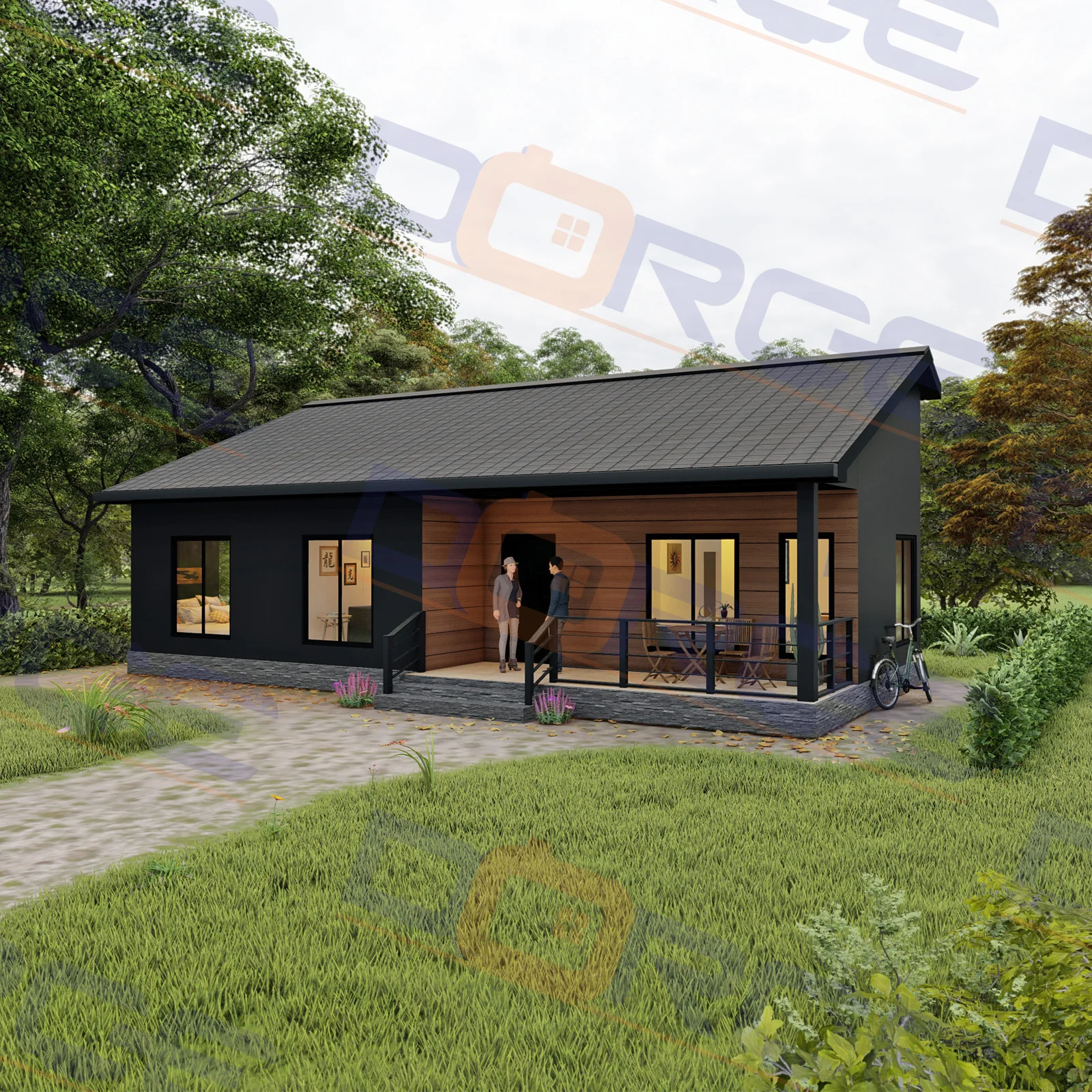
Prefab One Storey House Prefab Houses Villa 121 m2 