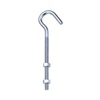 Silver steel clothesline hooks bolt with nuts