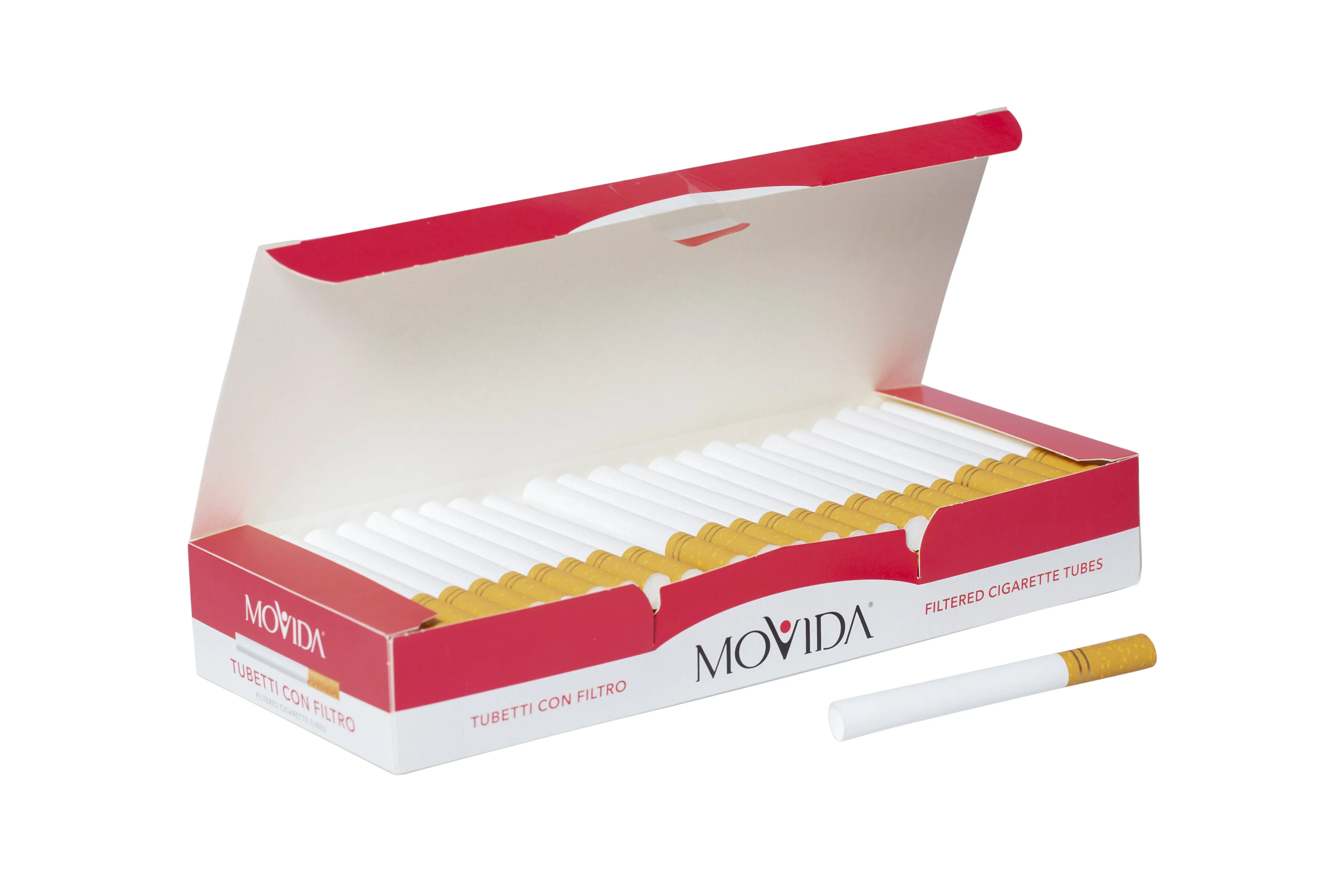 顶级品质在欧洲制造的空香烟过滤管吸烟包装 100 与过滤器 15毫米自