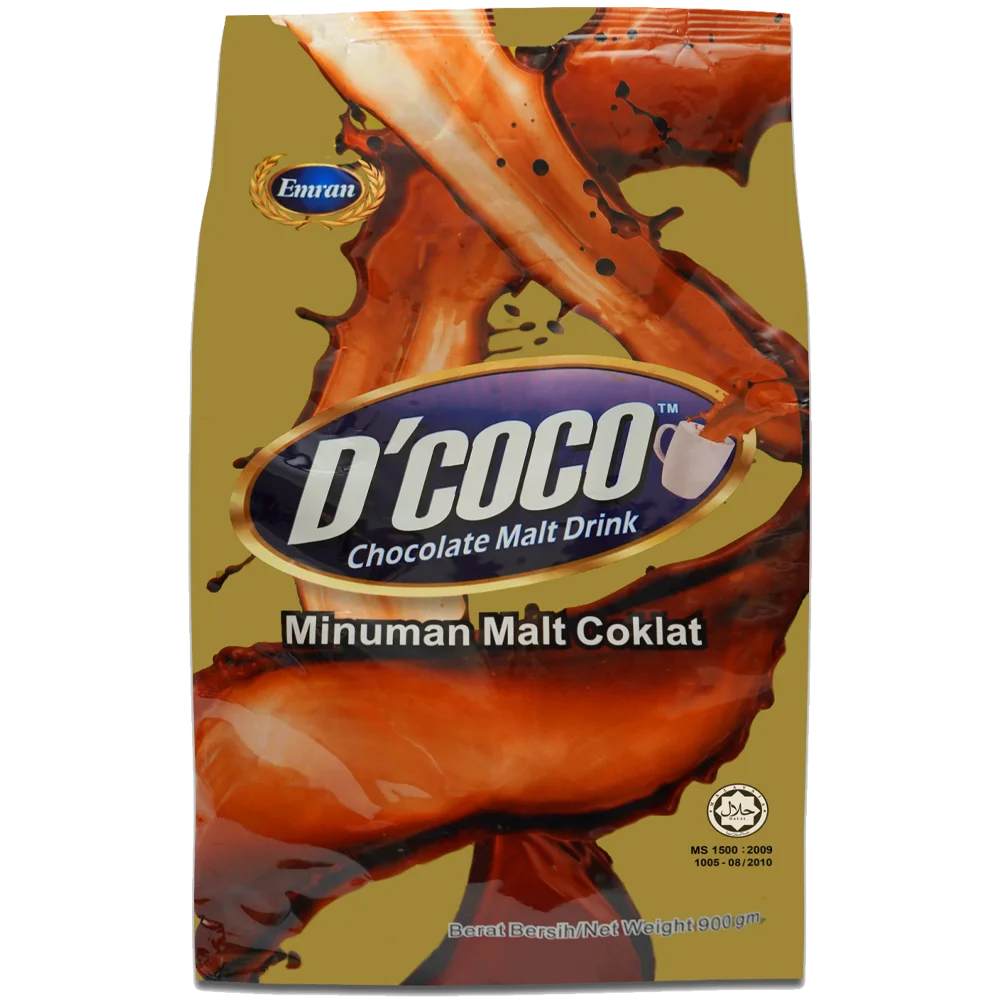 Premium Quality D'coco 900gm Malt Chocolate Instant Beverages With Non