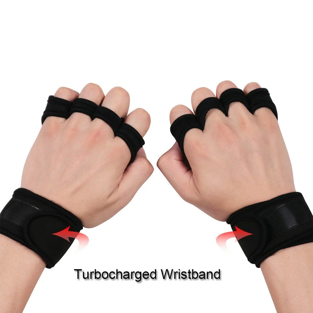 Half Finger Weightlifting Gym Wrist Support Gloves