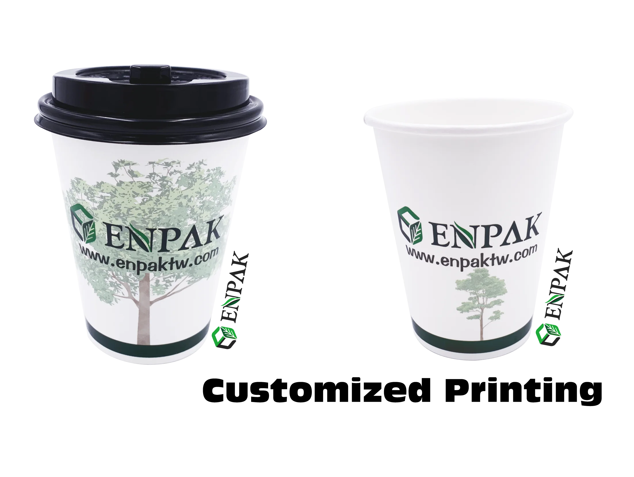 best price custom printed eco friendly disposable biodegradable hot drinks double wall coffee paper cups with lid