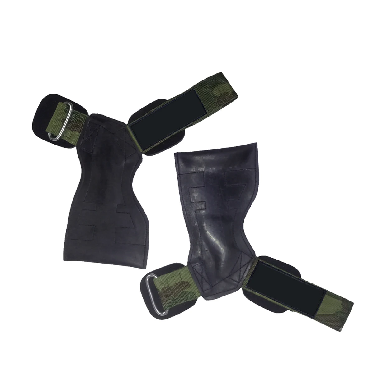 Gymnastics Leather Weightlifting 3 Holes Hand Grips For Gym Exercise Half Finger Gloves Gym