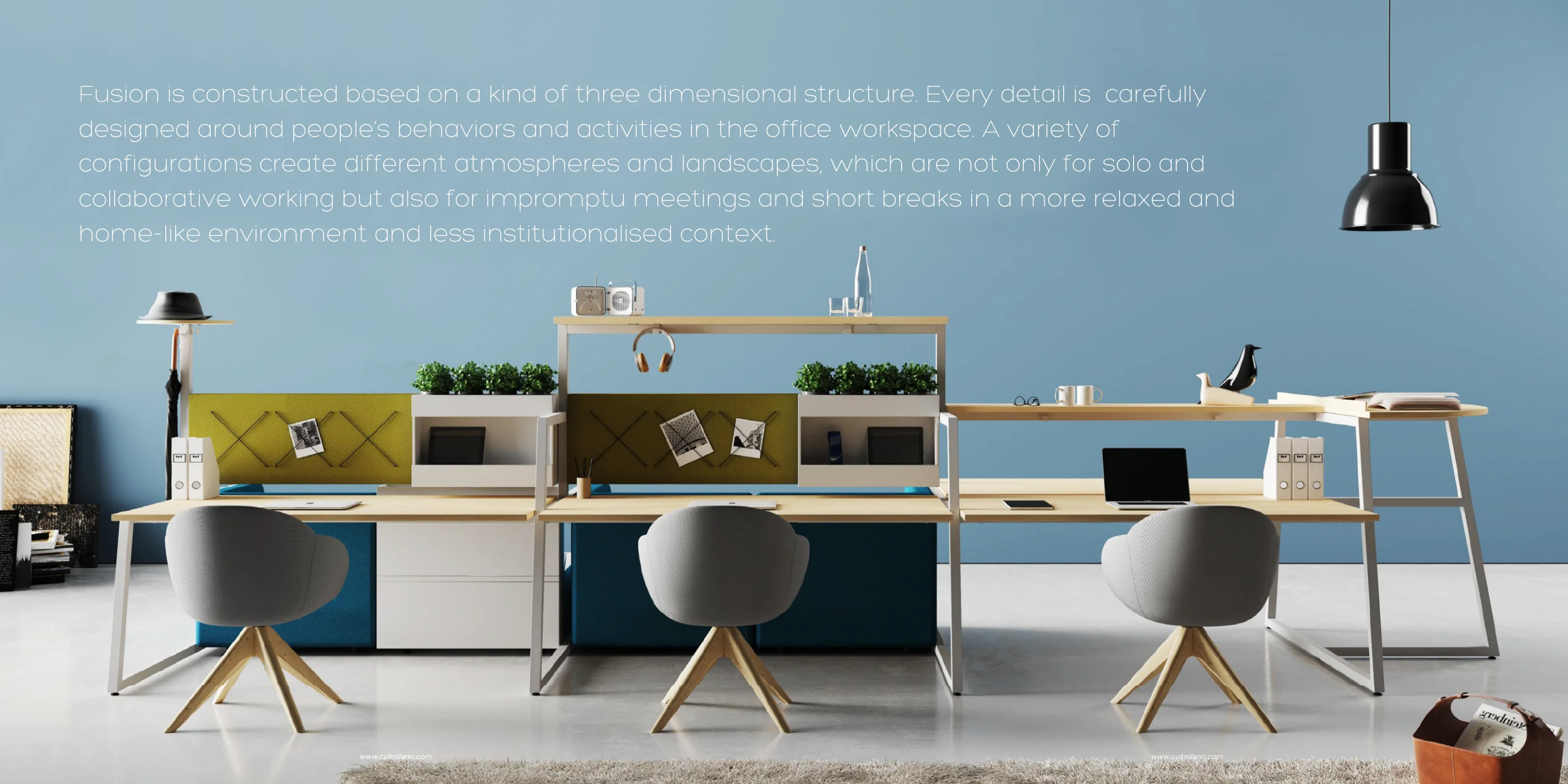 Italian Design Operative Desk For Screens In High Quality Wood In