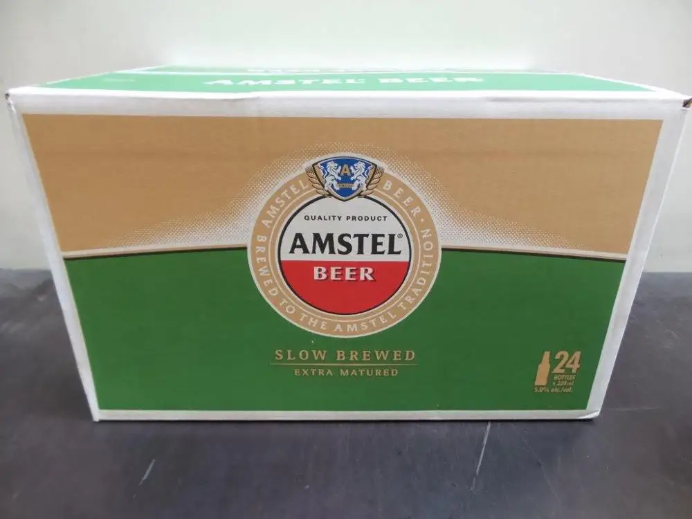 rich taste factory hot sale slow brewed amstel beer with 1 year 