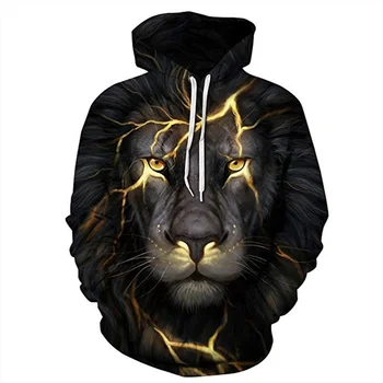 lion 3d hoodie