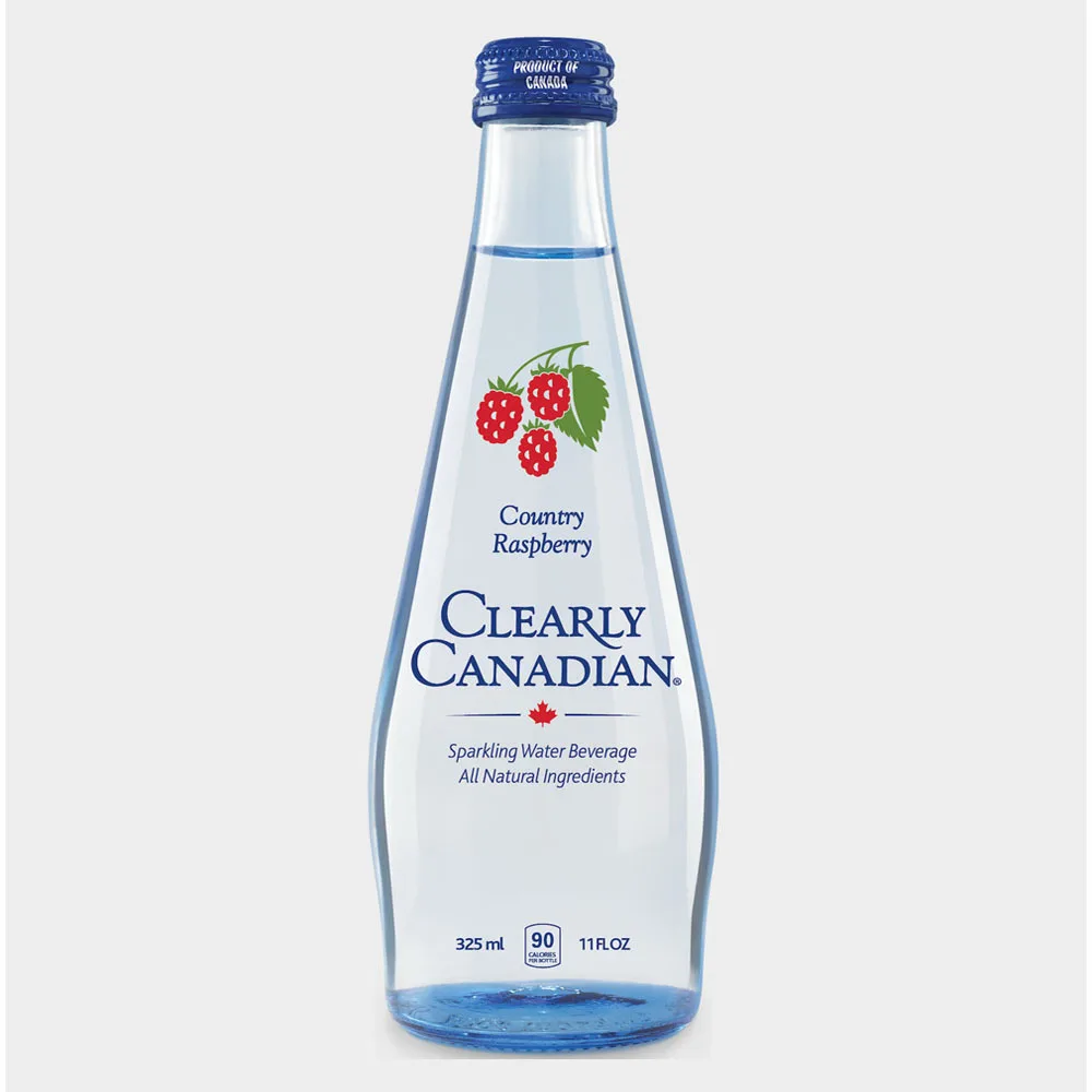 
Clearly Canadian Originals Country Raspberry Sparkling Canadian Spring Water Natural Flavor With 4 Simple Natural Ingredients 