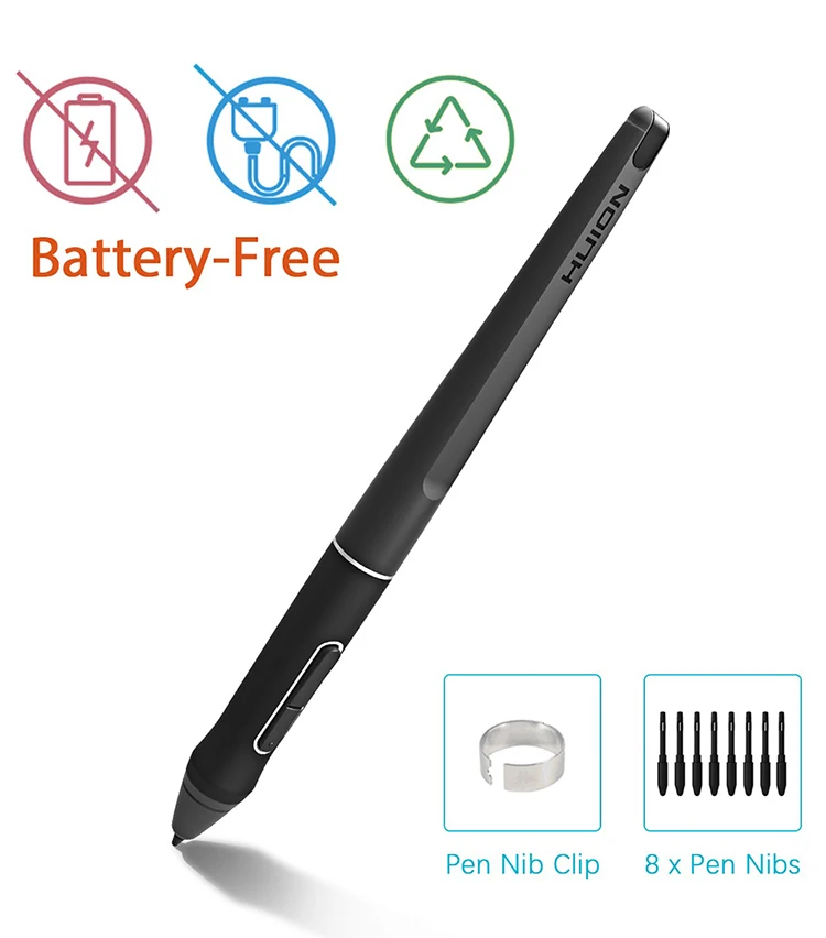 Huion Pw507 Battery-free No Need To Charge Huion Pen Display