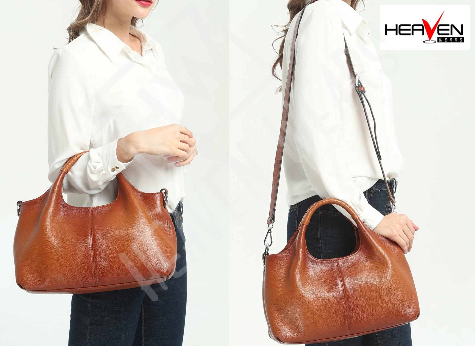 HAOSHIDUO Womens Top-Handle Bags Nobiliary Party Designer Satchel Shoulder Bags Ladies Genuine Leather Tote Handbags