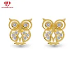 14 18k純金ジュエリー卸売イヤリング女性のファッションとcubiczirconia-huythanhjewelry-ベトナムメーカー