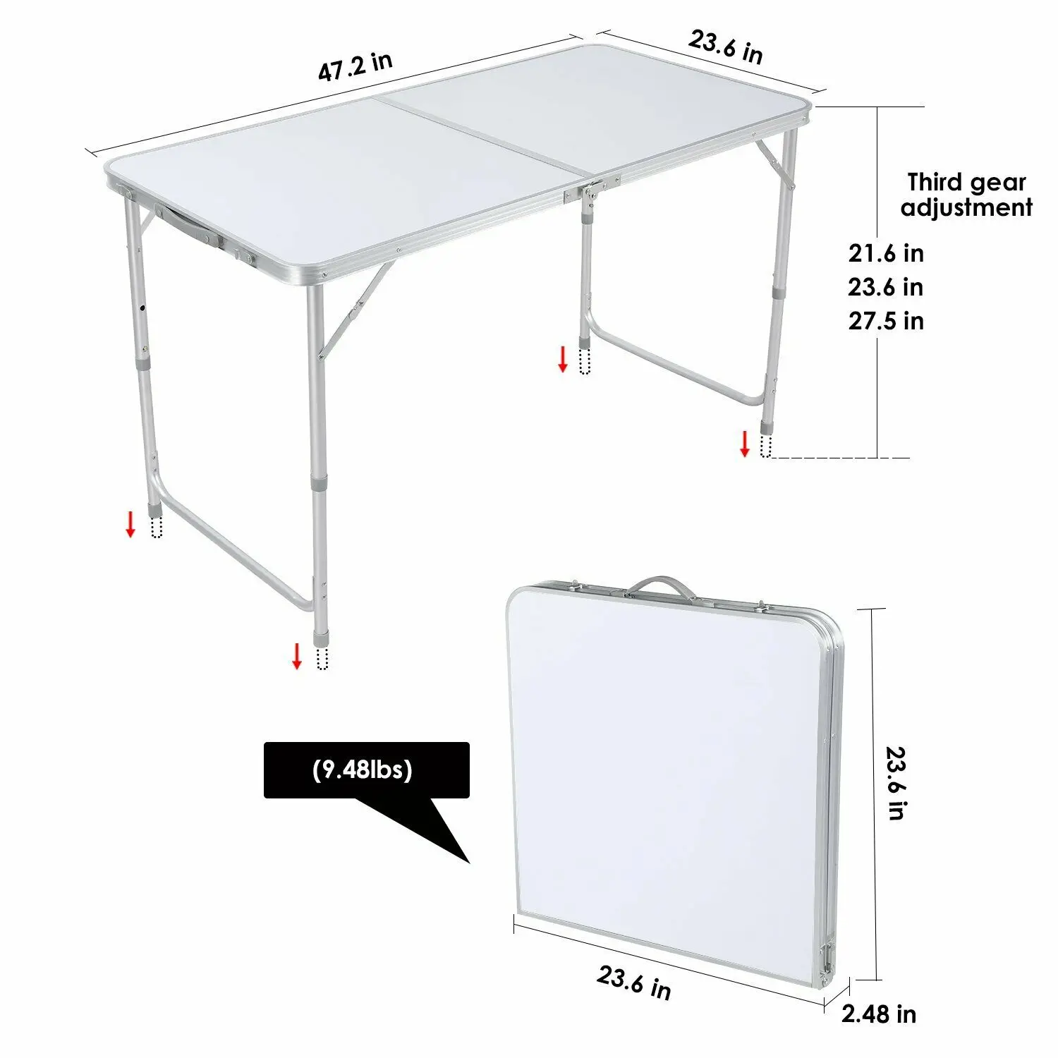 Outdoor Picnic Camping Bbq Garden Dining Beach Backyard Adjustable
