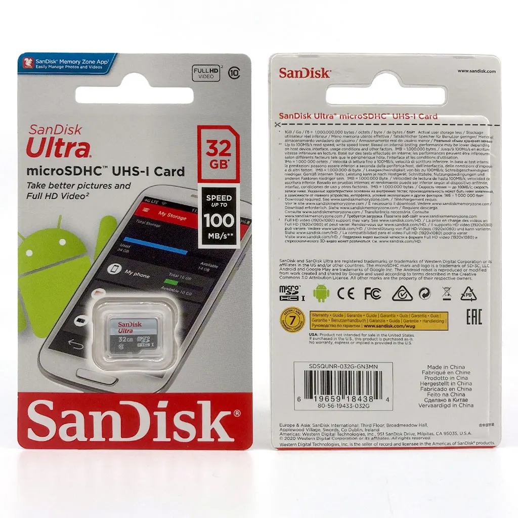 Sdsqunr032ggn3mn Sandisk Ultra Microsdhc/microsdxc Uhsi Card Buy