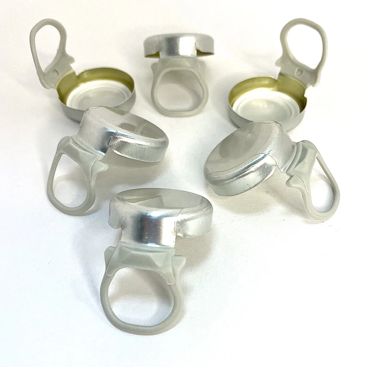 Aluminum Ring Gray Bottle Caps 26mm. Closures For Drinking Water,Spirit,Juice Buy Ring Pull