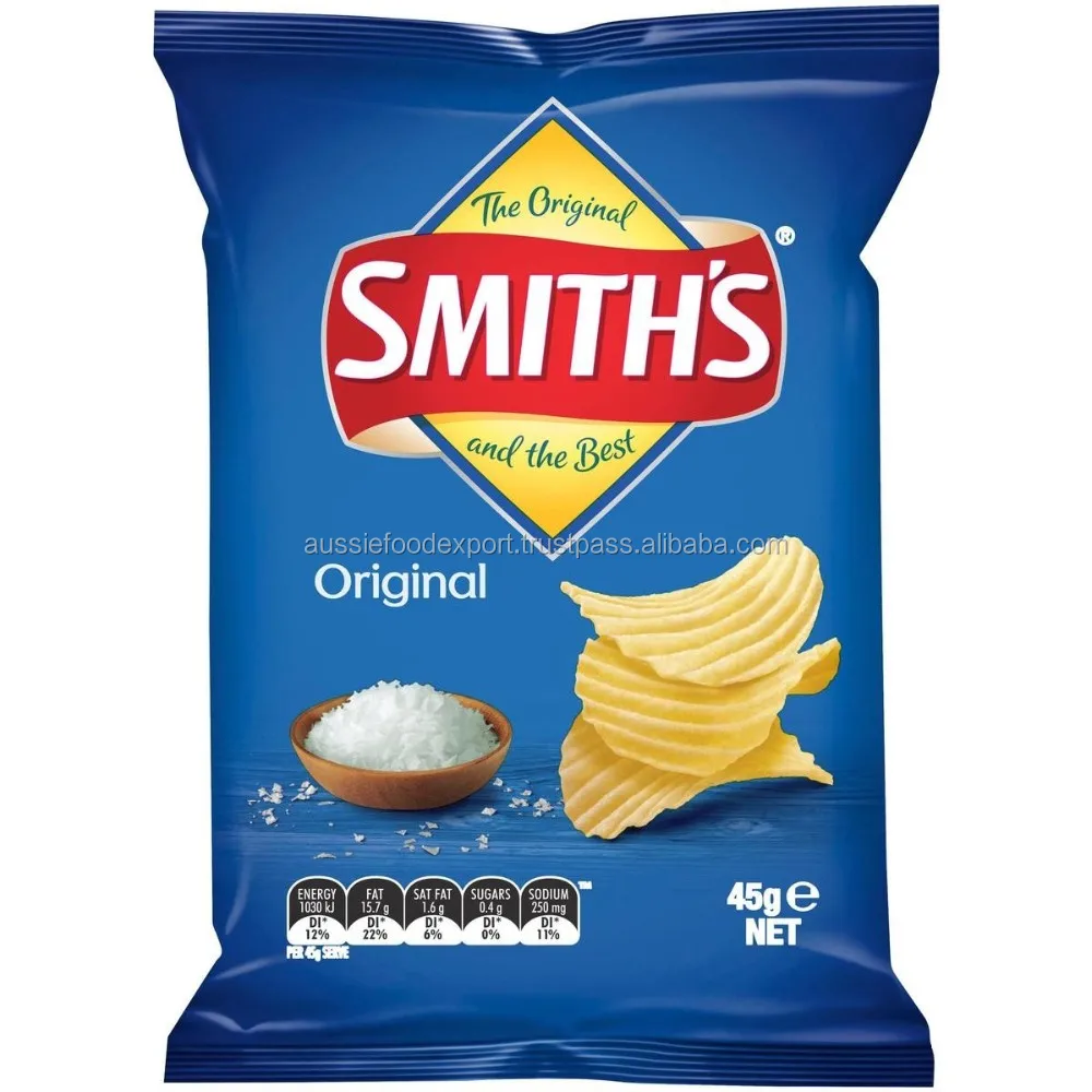 Australian Made Smiths Original Crinkle Cut Chips 45g Buy Potato