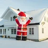 New design promotional customized size christmas toys inflatable santa claus toy for Wholesale