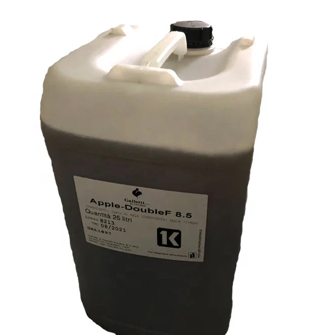 
High quality apple cider vinegar made in Italy 25lt - acidity 8.5% 