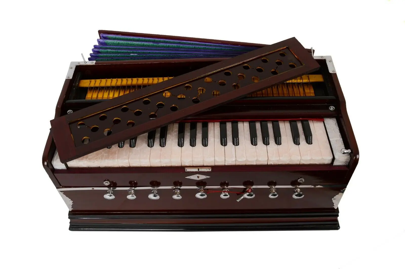 3.5 Octave 9 Stopper Laying Style Harmonium Baja With Coupler Kapler