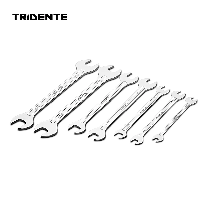7Pcs Metric Super-Thin Open End Wrench Set  6 to 19mm