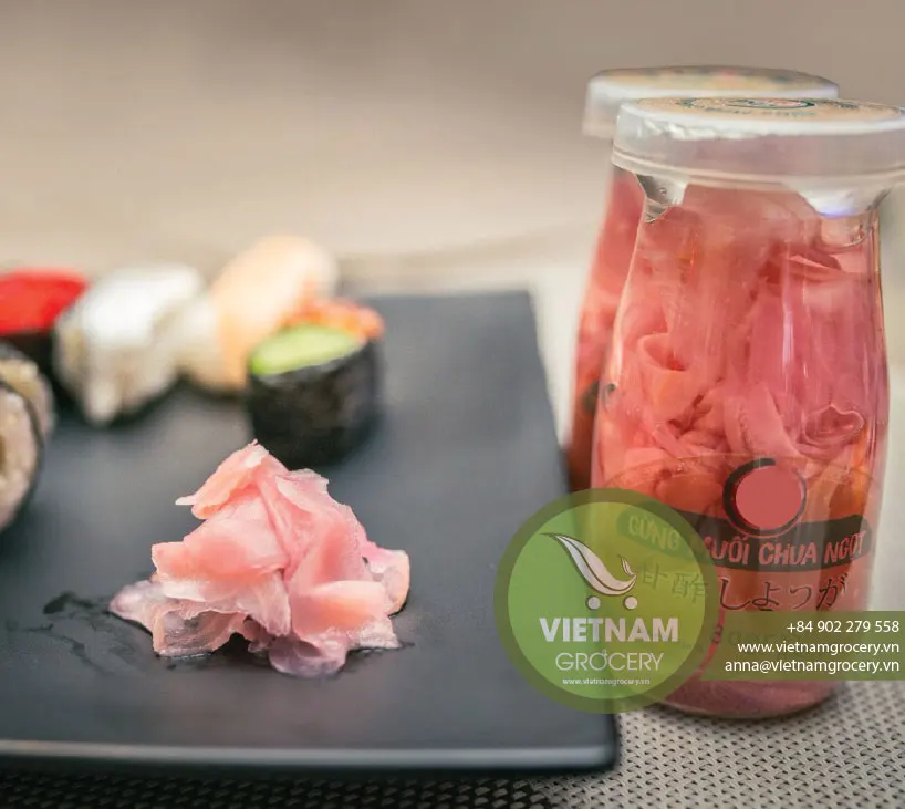Wholesale Price For Vietnam Pickled Gari Ginger for Sushi 250gr