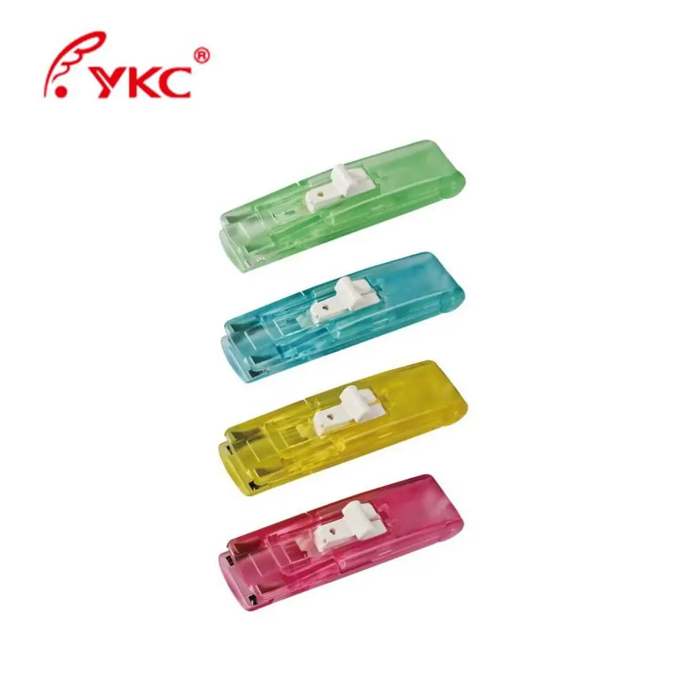 
colorful mini plastic clip dispenser for seal lock bag binding paper 