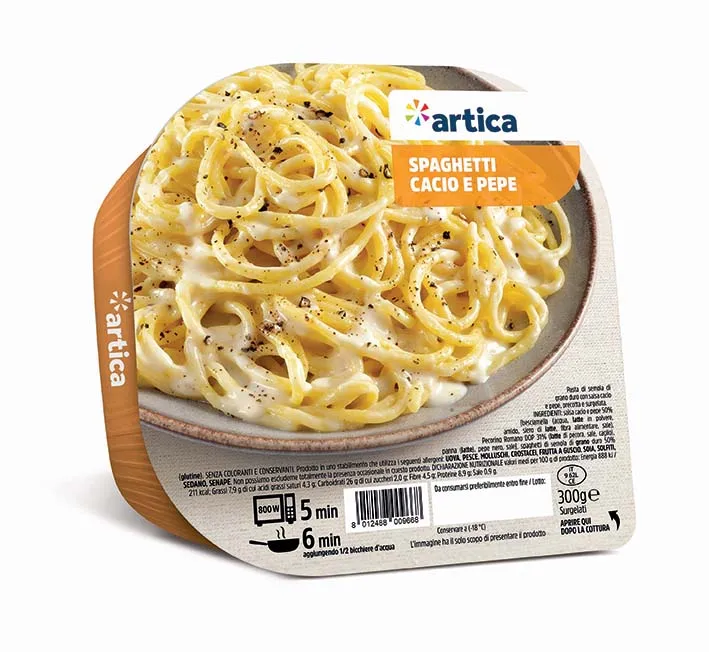
MADE IN ITALY - Instant Spaghetti with cacio cheese and black pepper 300g - READY TO SHIP 