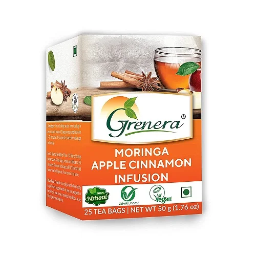 Moringa Apple Cinnamon Infusion Tea Bags Market Price Organic & Pure ...