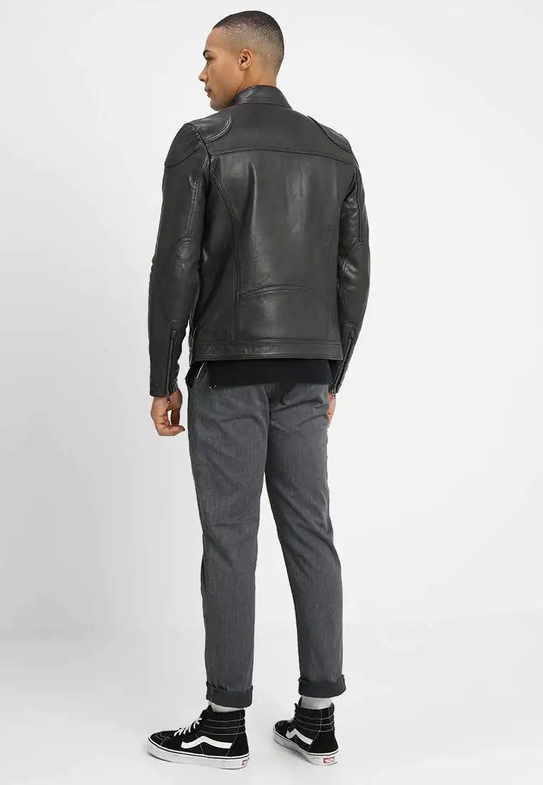 Pristine Leather Mens Napa Real Leather Jacket Winter Fashion Coat