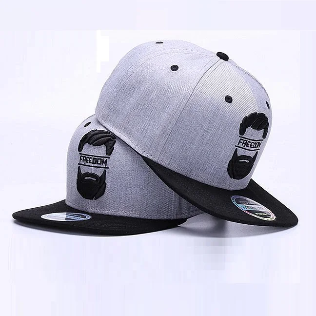 Baseball Caps Hats Men Purple Black Camo Leather Cotton Oem Logo Character Style Buckle Fabric snap back cap