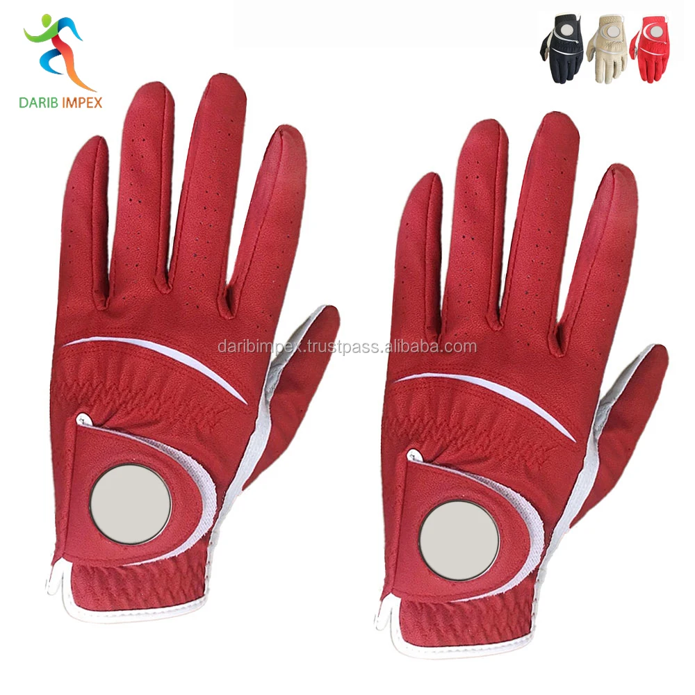 Super Soft All Grey White Custom Color Cabretta Leather Golf Gloves