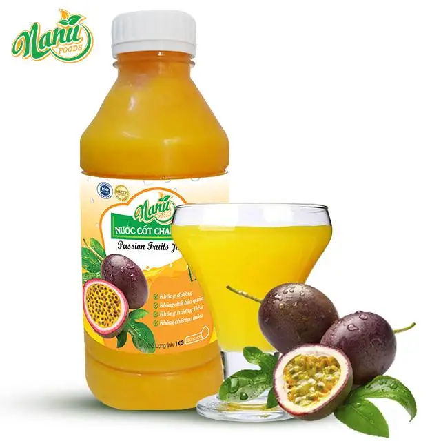 Passion Fruit Juice Pulp Seedless 100 Fresh Bottle 1l Frozen Buy