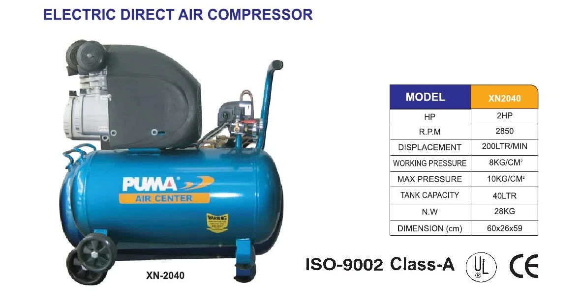 Branded Low Pressure Direct Air-Compressors 2hp Air Compressor Machines ...
