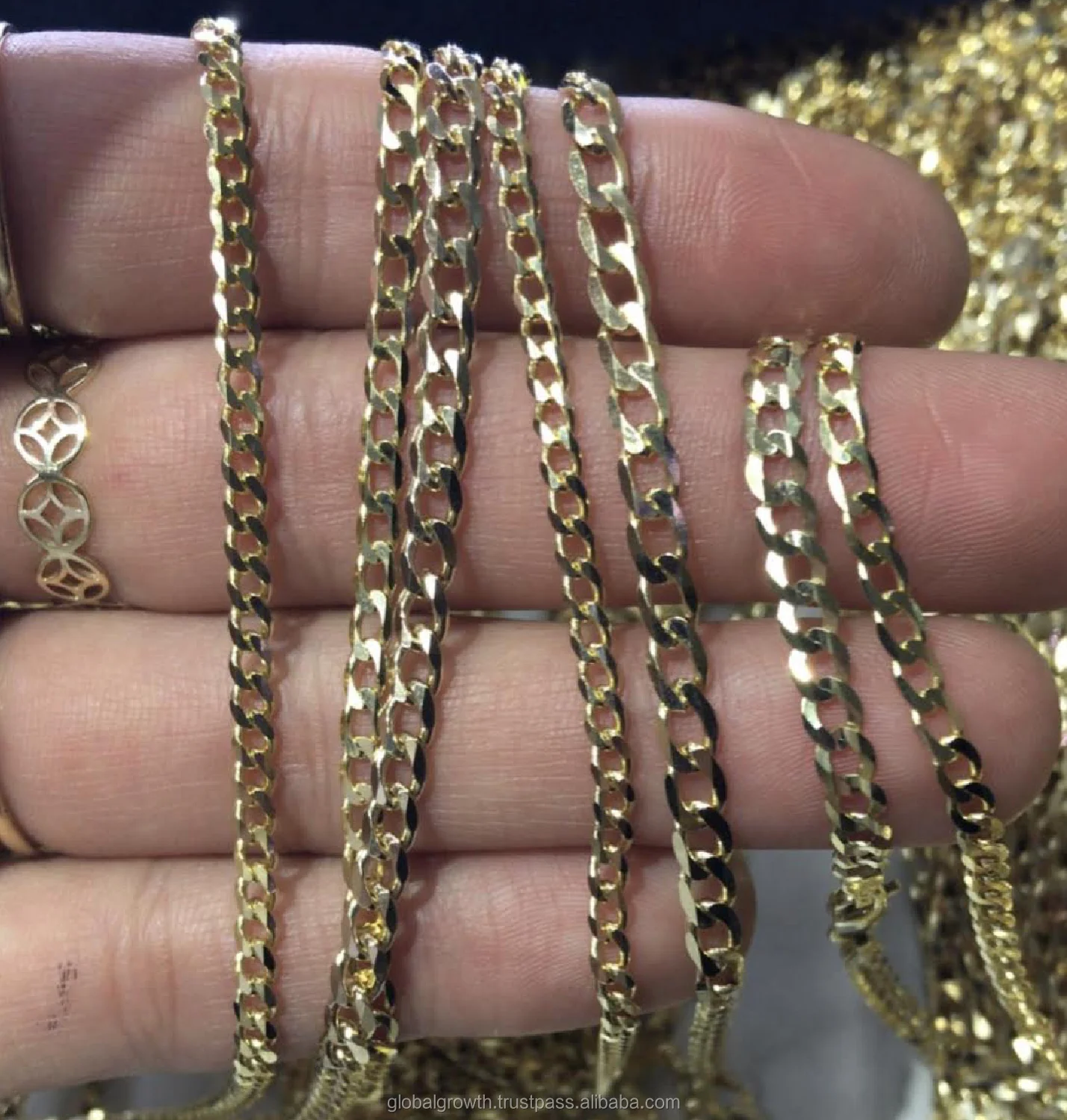Solid Gold + Hollow 10k 14k 18k Miami Cubans,Ropes,Francos In 2mm To