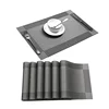 Cross weave Woven Vinyl Non-Slip Insulation Place mat Washable Table Mats Set of 6 (6pcs placemats )
