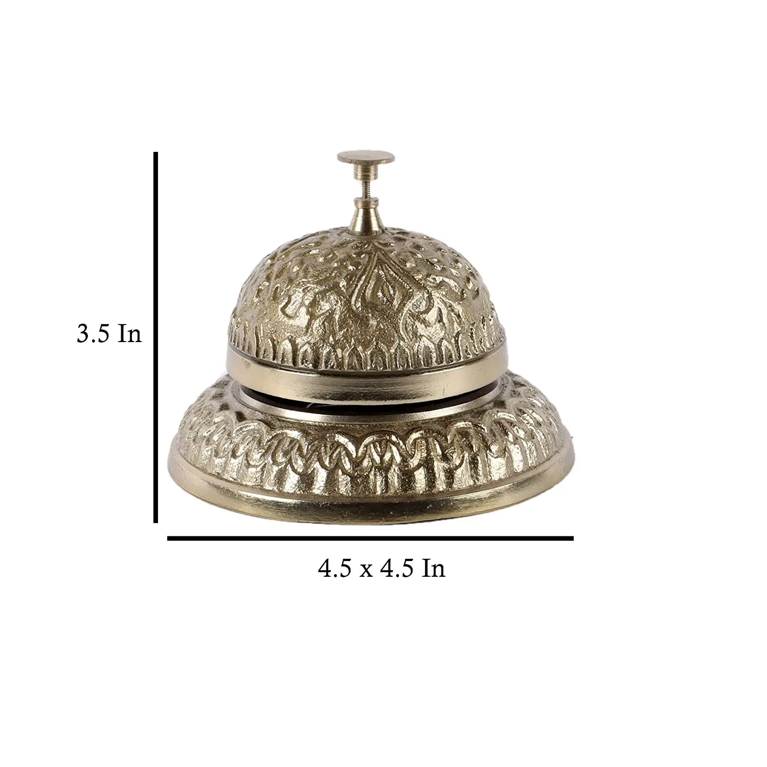 Brass With Nice Designing Desk Bell Decorative Brass Table Bell In