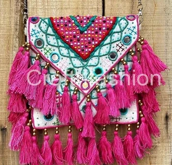 beaded sling bag