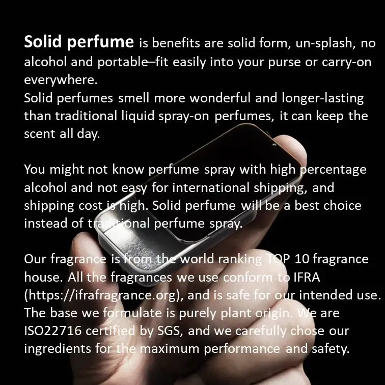 Private Label Solid Cologne Fragrance Perfume For Men Original Men Gym Fitness Workout Sport Oem